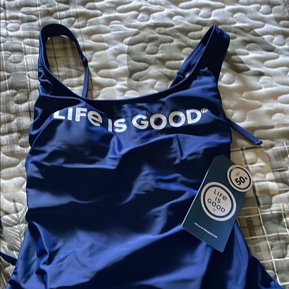 Life is Good Blue Swimsuit Size S NWT